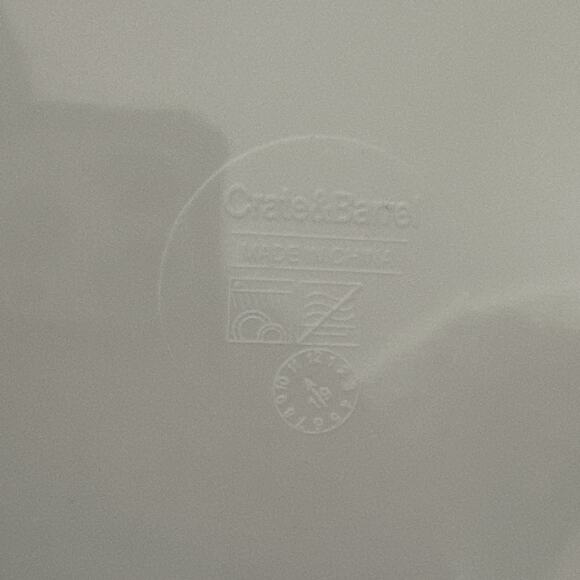 Crate and Barrel Oval Serving Platter Summer Beachy Abstract - Picture 9 of 9